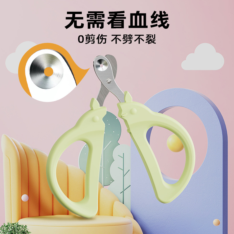 Wholesale New Totoro nail clippers cat nail clippers with round hole limit small blind scissors anti-bleeding pet nail clippers
