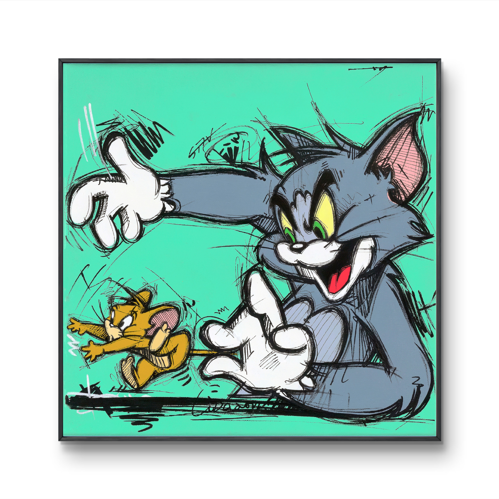 New Product Special Offer Leaks Post -95 New Artist Li Da Collected Cartoon "Cat and Mouse" Limited Edition