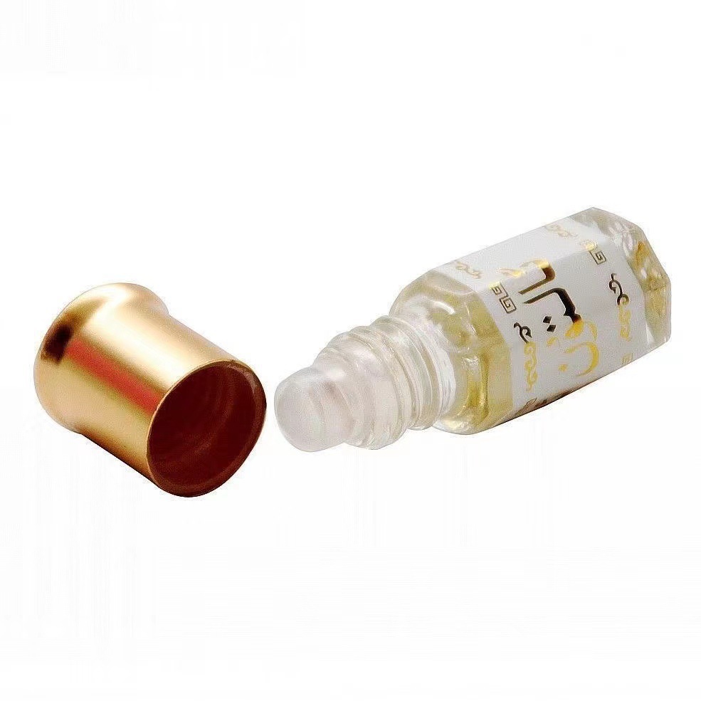 3ml Non-alcohol Pakistan Gold Perfume Saudi Arabia Hundred Flowers and Fruit Perfume Rolling Beads Hot Selling in Foreign Trade