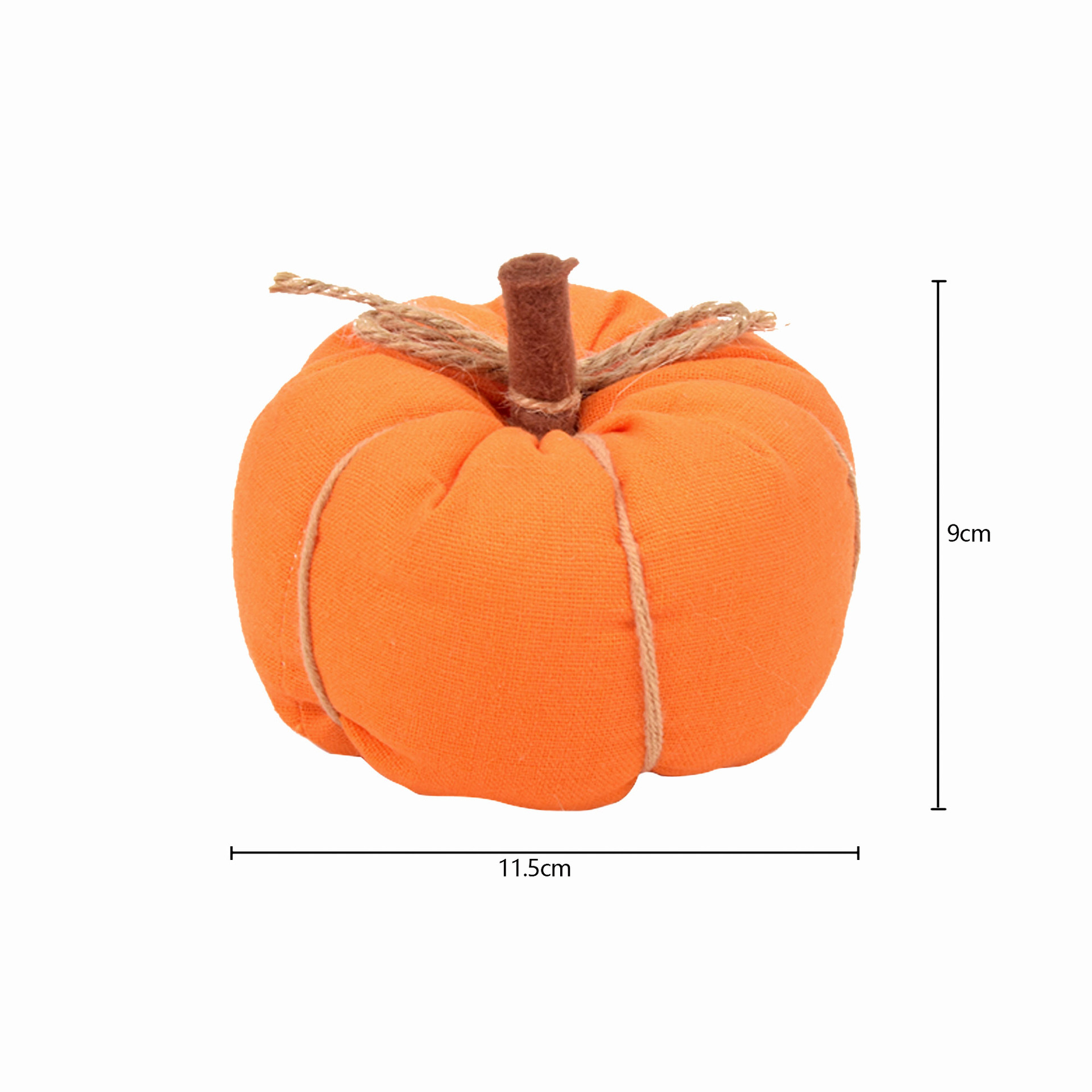 Cross-border New 4.5-inch Autumn Harvest Festival Pumpkin European and American Home Fabric Decoration Ornaments Harvest Festival Decorations