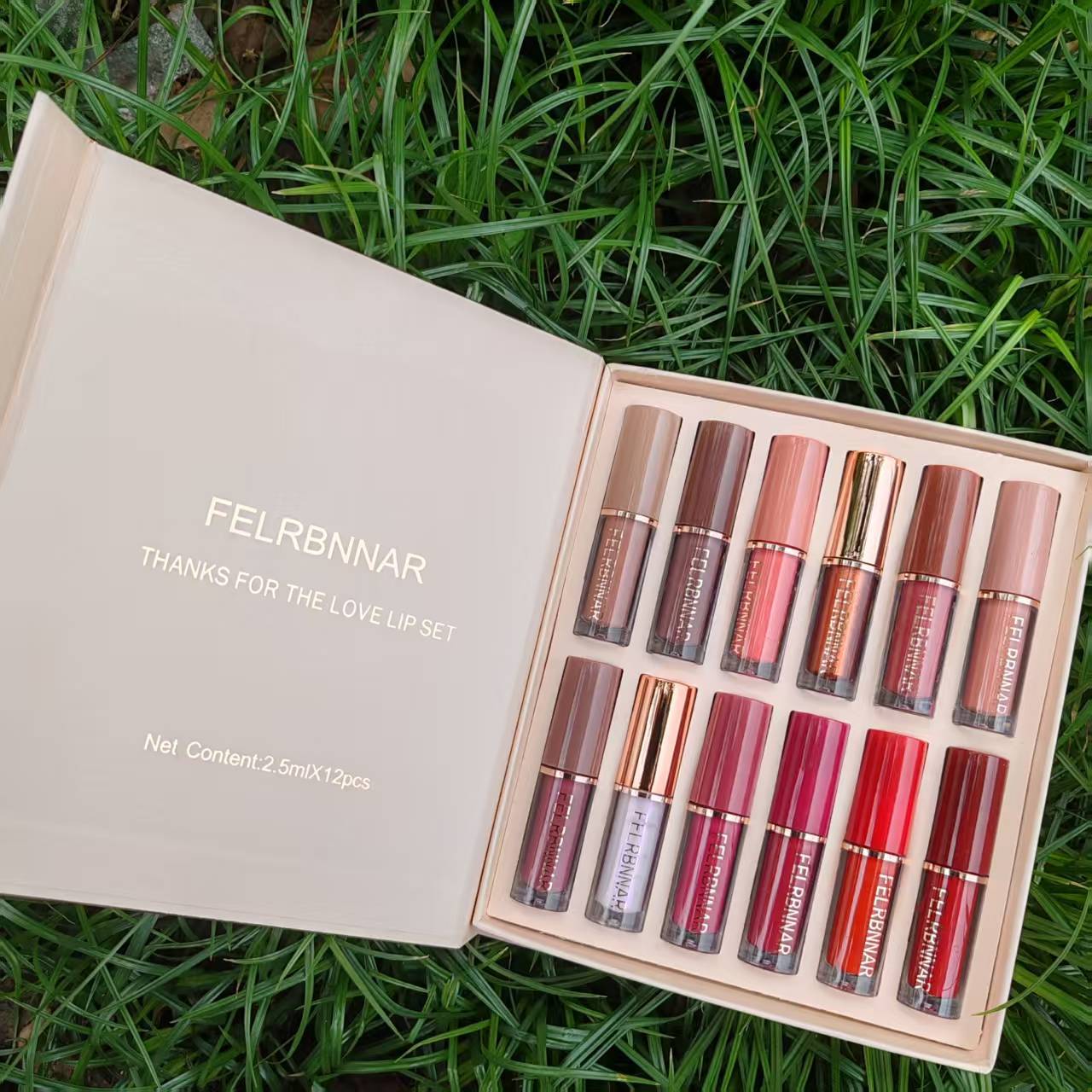 Кросс-бодийный набор блеска для губ перламутровый мелкий блестящий 12 цветов водостойкий матовый для девочек