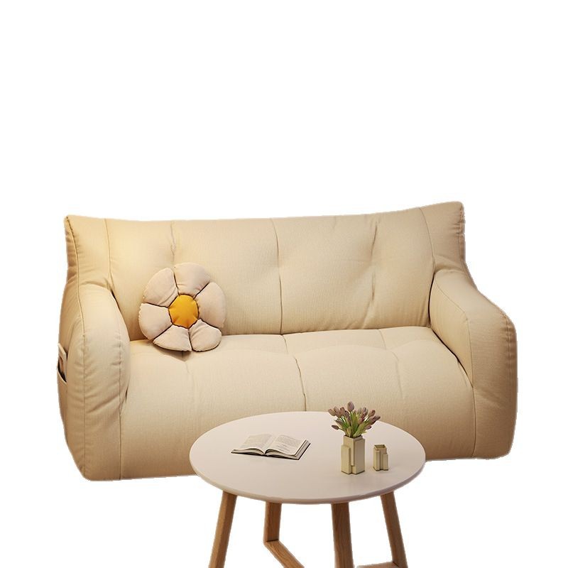 Fabric Sofa Living Room Small Apartment 2025 New Rental Room Two-Person Three-Person Tatami Lazy Sofa in Rest Area