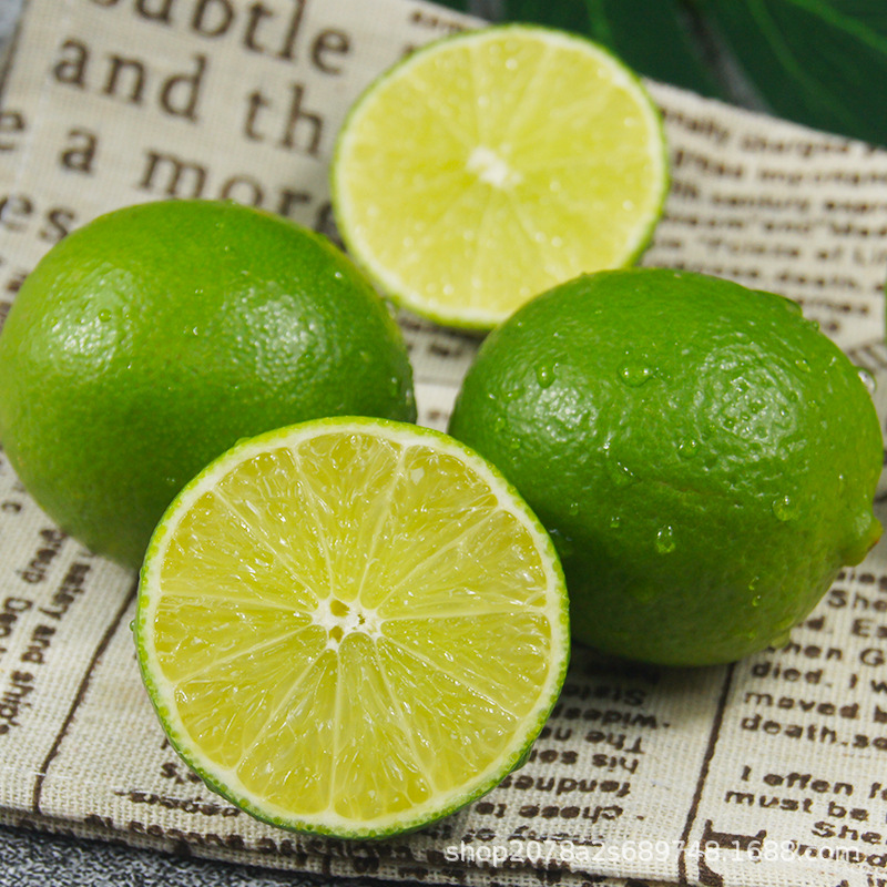 Thai Variety Tahitian Seedless Green Lemon Fresh Fruit Commercial Small Lime Milk Tea Shop Special Green Wholesale
