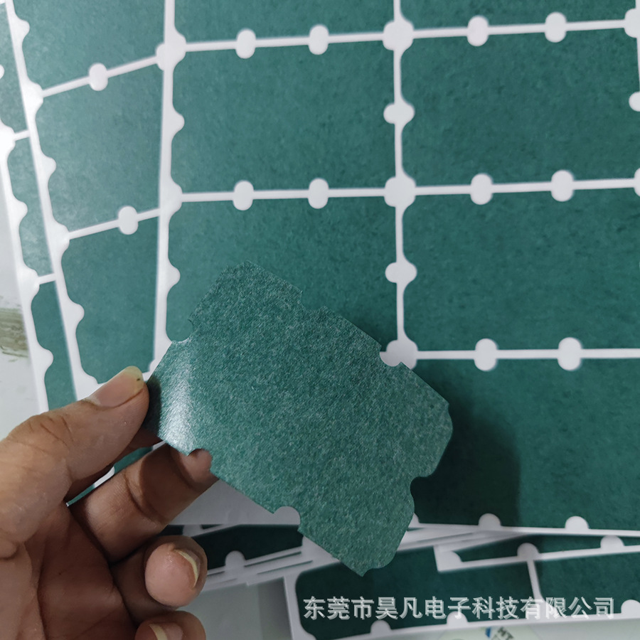 Клейкая зеленая бумага для аккумуляторов, огнестойкая, с покрытием, для изоляции моторов, пробивка