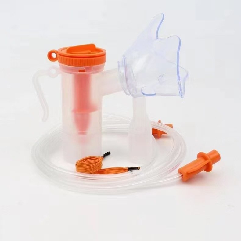 Disposable Medical Atomizing Inhaler Atomizing Mask Adults and Children Adjustable Mask with Bite Mouth