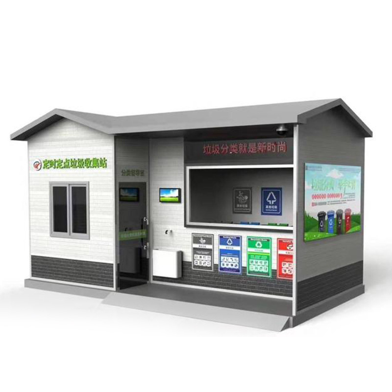 Classified Garbage Room Manufacturer Wholesale Outdoor Community Smart Garbage Classification Room Stainless Steel Garbage Cleaning House