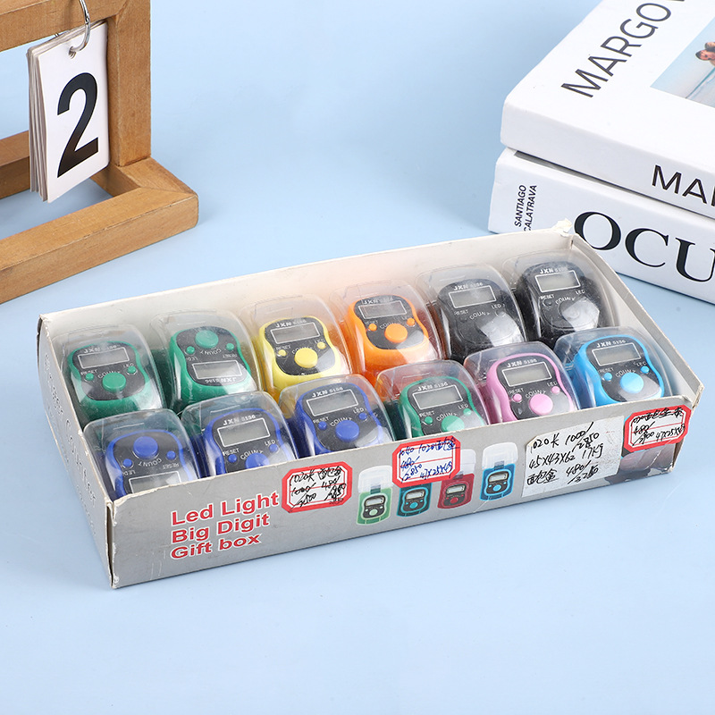 1020 хлебный ящик LED счетчик ручной кольцевой счетчик прозрачный подарочный ящик