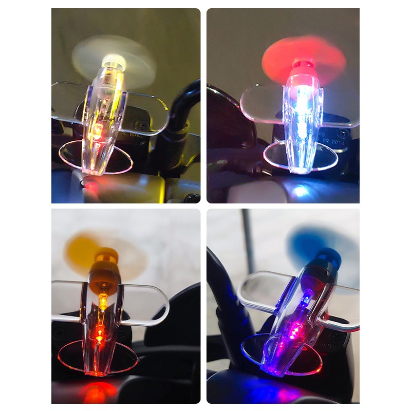 Wind-Powered Small Aircraft, Colored Lights, Electric Vehicles, Motorcycles, Wind Energy Led Car Decorations, Car Atmosphere Lights, Lightweight