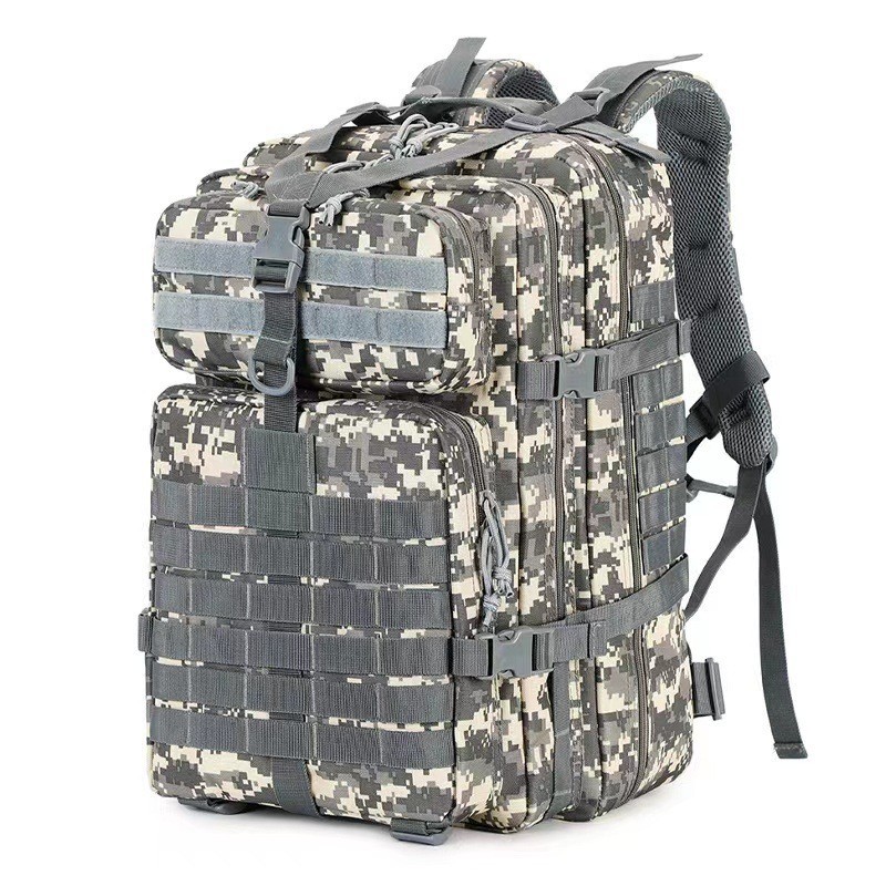 Cross Border Outdoor Tactical Backpack 3P Attack 50L Camouflage Waterproof Sports Assault Backpack Camping Mountaineering Backpack