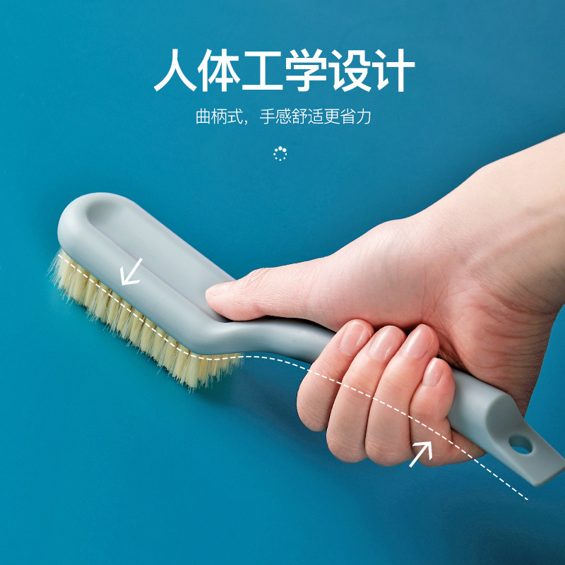 Household Long-Handled Shoe Brush Can Be Hung Plastic Shoe Washing Brush Multi-Functional Plain Cleaning Brush Does Not Damage Shoes Soft Bristles Cleaning