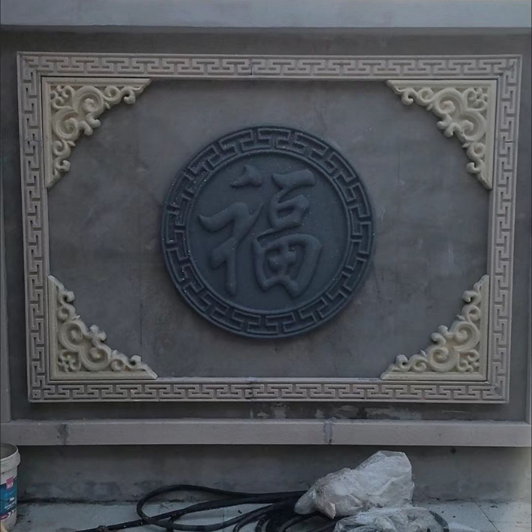 Exterior Wall Decorative Relief European Rectangular Carved Panel Eps Exterior Wall Relief Anti-Stone Carving Finished Product