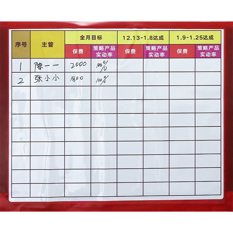 New thickened self-adhesive magnetic whiteboard office teaching and training performance table children's graffiti movable magnetic whiteboard