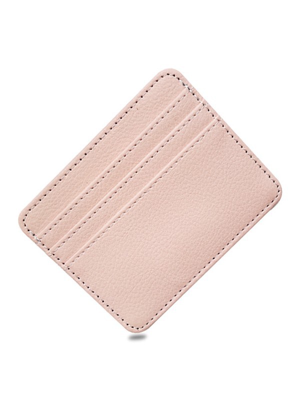Casual Thin Large-Capacity Small Card Holder Multi-Function Card Slot for Men and Women Exquisite Leather Pu Card Holder Card Holder Wholesale