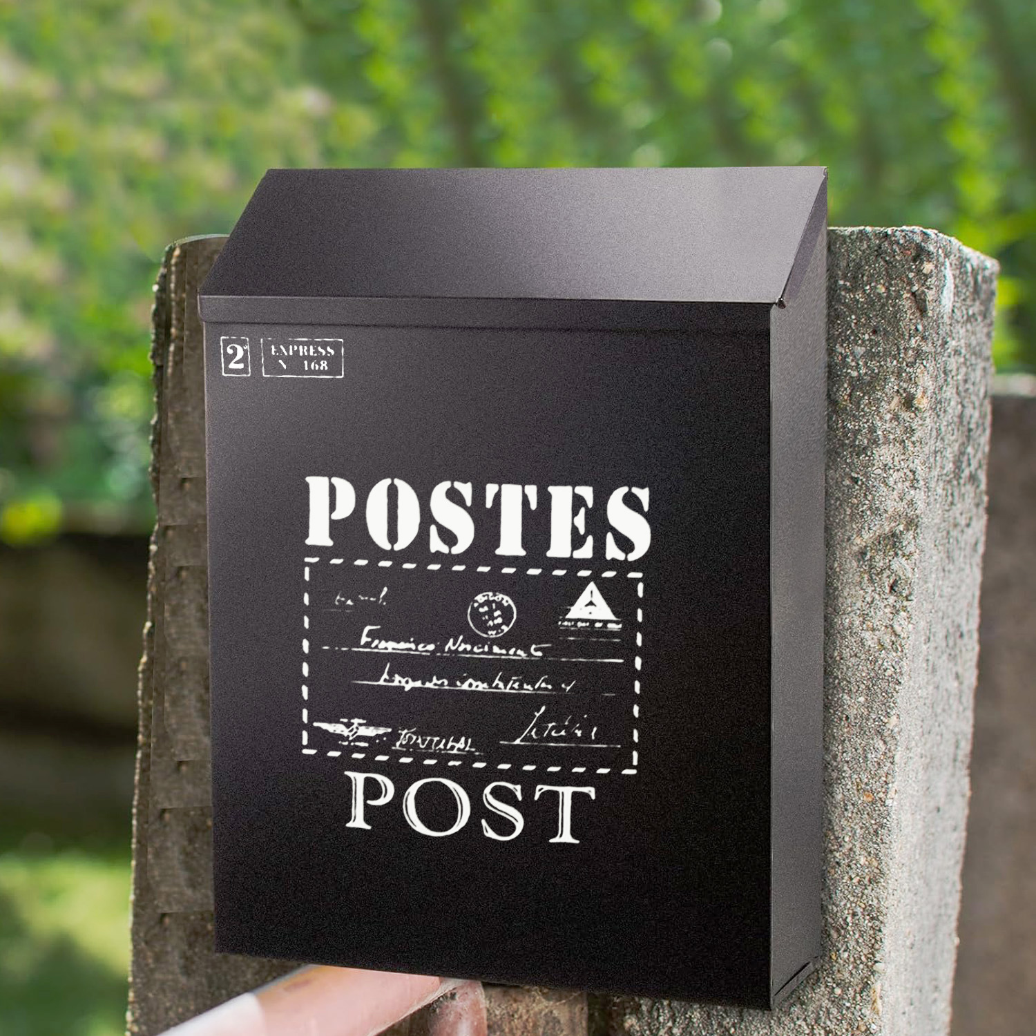 Кросс-бордерный популярный почтовый ящик с замком для двора деревенский стиль железный простой настенный почтовый ящик многоцветный на выбор