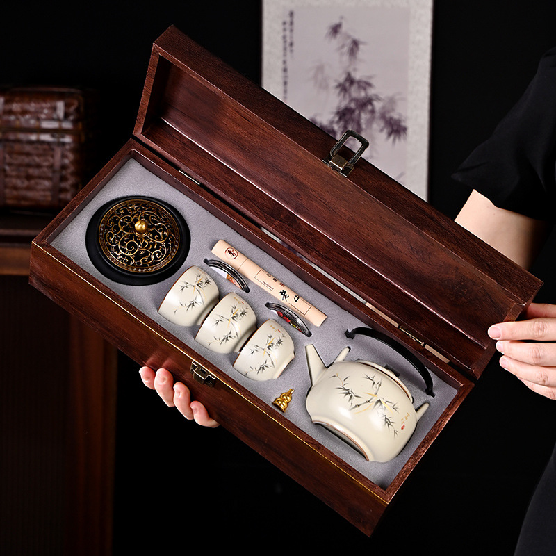 Подарочный набор для чая для пожилых людей, высококачественные бизнес-сувениры, практичные чайные наборы, оптовая чайная церемония