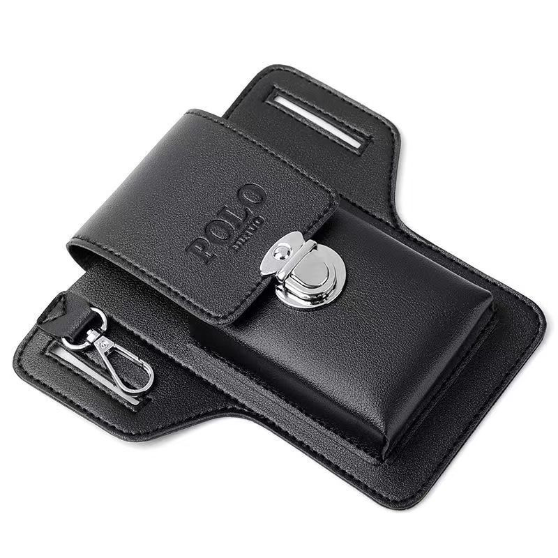 Cross-border new mobile phone bag upgrade men wear belt hanging key waist bag construction site work cigarette bag