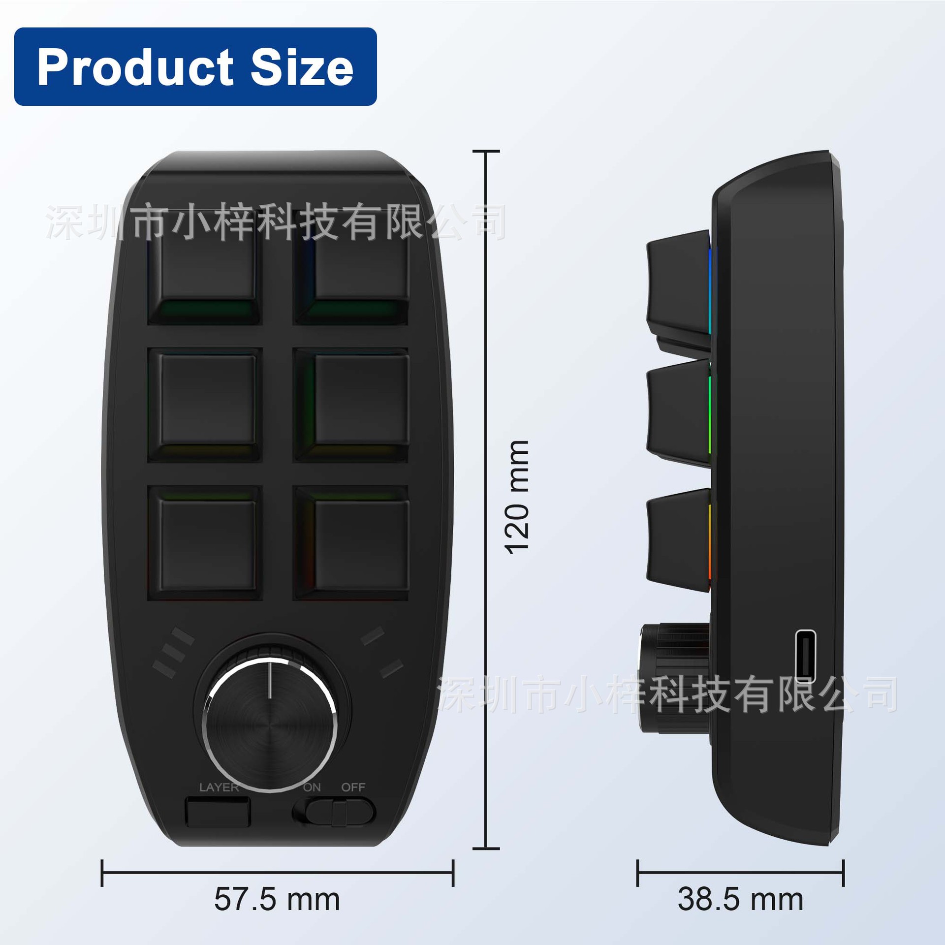 Custom keypad macro definition office copy and paste PS drawing computer audio electronic competition volume control stock trading