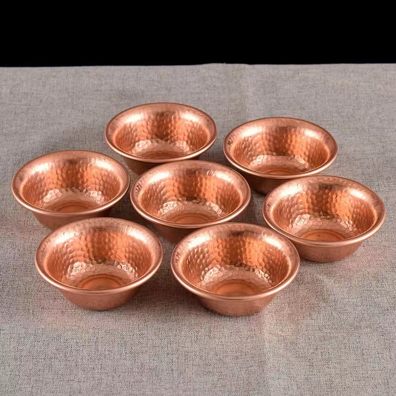 Этнический стиль, ручная работа, красная медная чаша, переносная чаша для воды