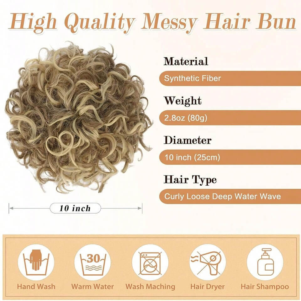 Cross-Border Foreign Trade Wig Bag Messy Drawstring Hair Bag European and American Wig Drawstring Elastic Drawstring Loose Wavy Large Curly Bun