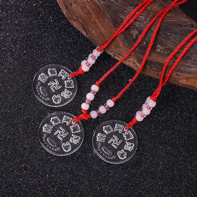 Популярная мода, маленький подарок, подвеска Амитабхи, стеклянная подвеска Будды, оптовая продажа