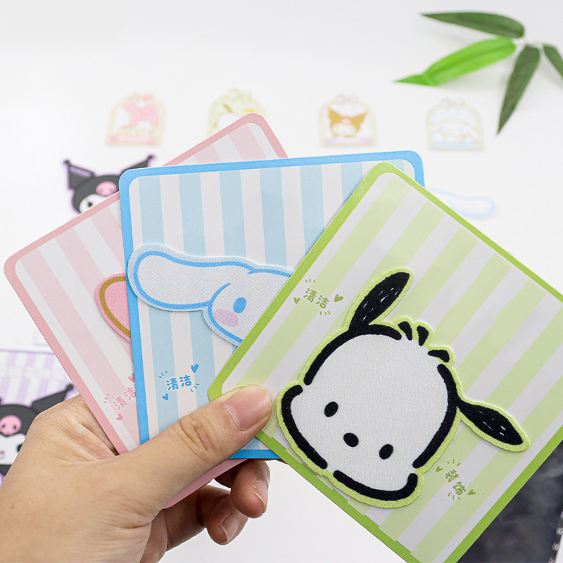 Factory Direct silicone microfiber mobile phone cleaning stickers mobile phone screen cleaning silicone mobile phone screen cleaning stickers