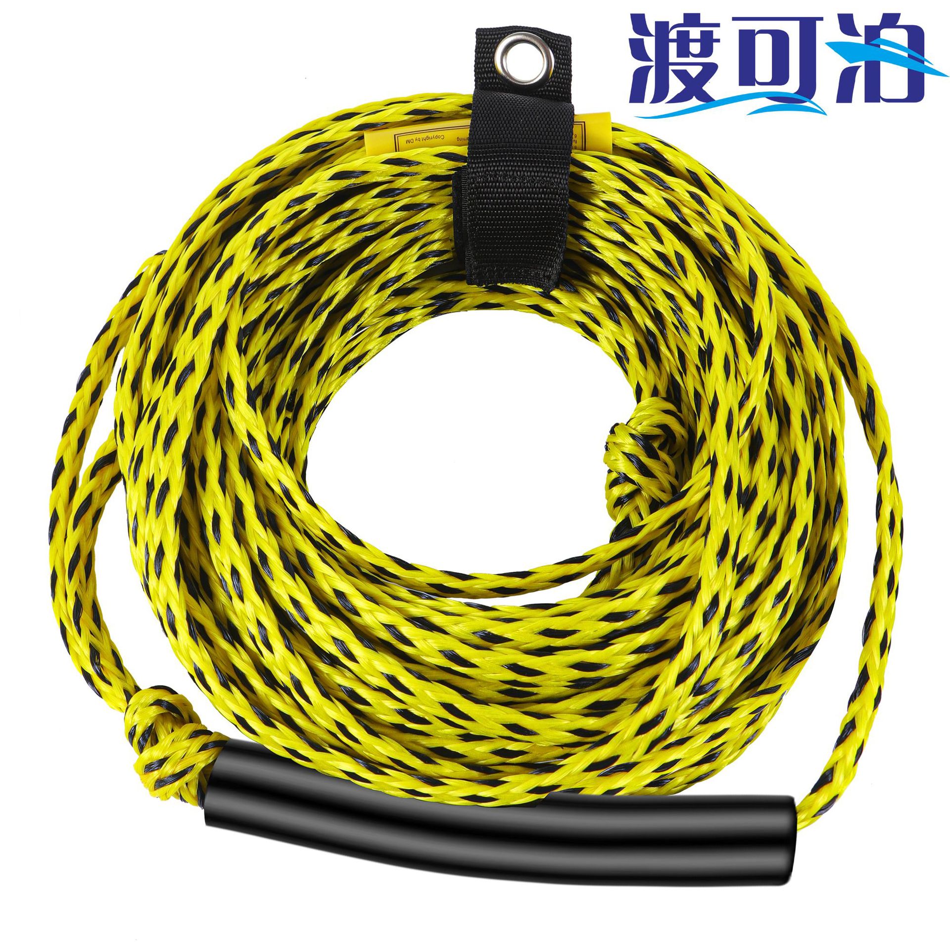60 футов хвостовая волновая веревка для водных лыж большая натяжная стабильная веревка для водного серфинга с кольцом для буксировки моторной лодки