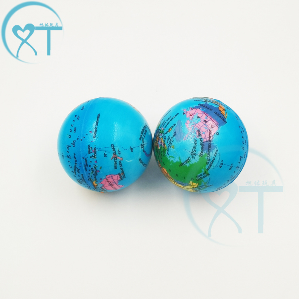 Cross-border manufacturers children's sports toys pressure ball pu foam sponge elastic ball 6.3cmPU globe vent