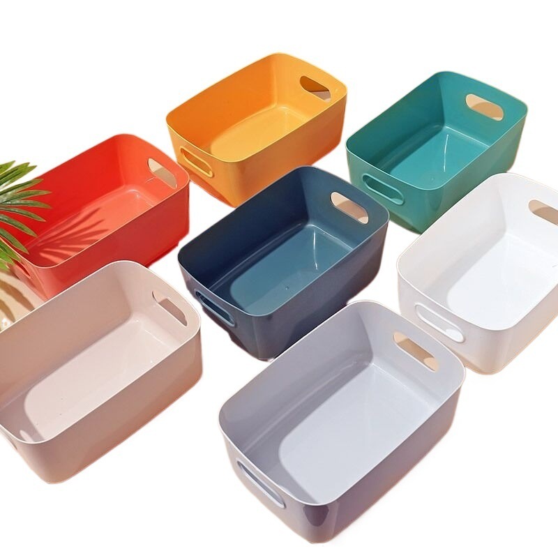 Sundry Storage Box Office Desktop Plastic Box Cosmetic Storage Basket Kitchen Storage Basket Snack Storage Box