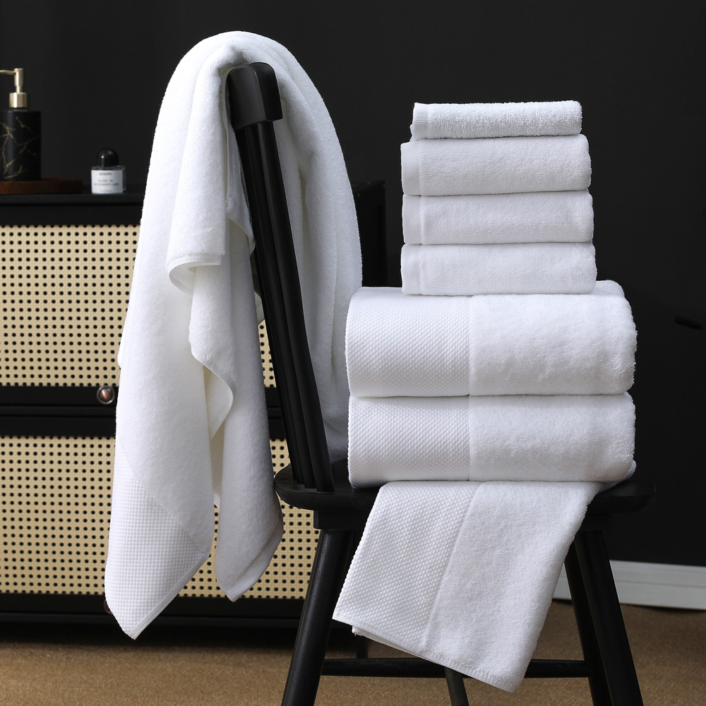 Five-star hotel towel bath towel thickened absorbent cotton homestay hotel beauty salon towel large bath towel logo