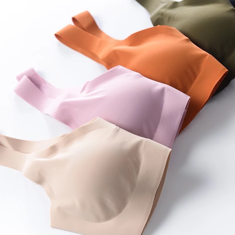 Japanese style peace of mind four generations seamless underwear women's one-piece push up wireless breathable Sports Plus Size beauty back bra women