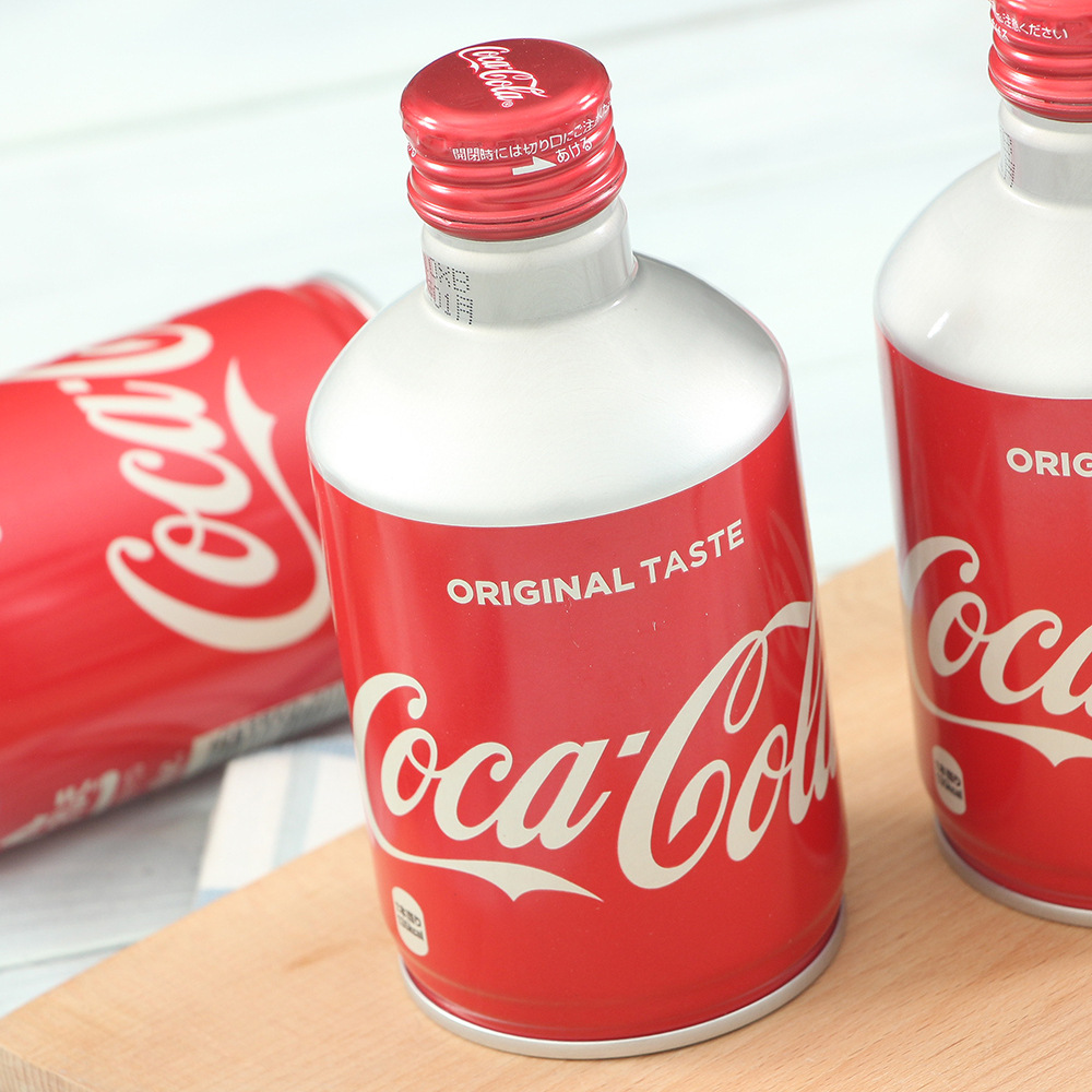 Japan imported Coca cola Coca-Cola carbonated beverage net red bullet cola mini aluminum can 300ml