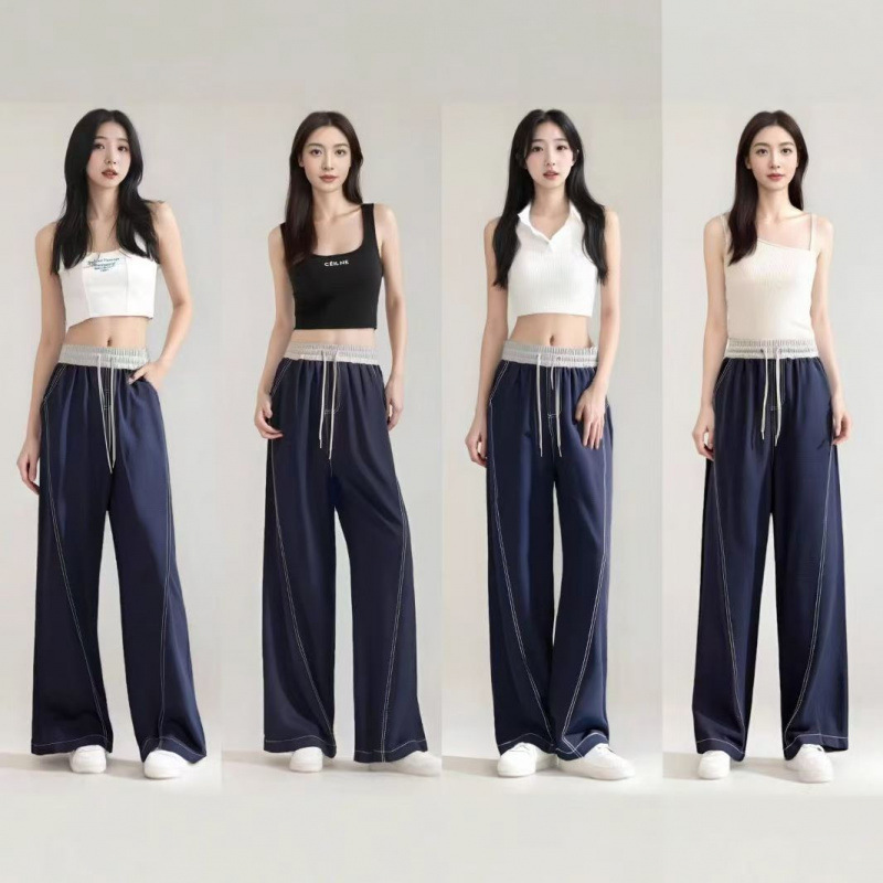 Тонкие ультралегкие широкие брюки из льняного шелка, лето 2025, большие размеры, новый китайский стиль