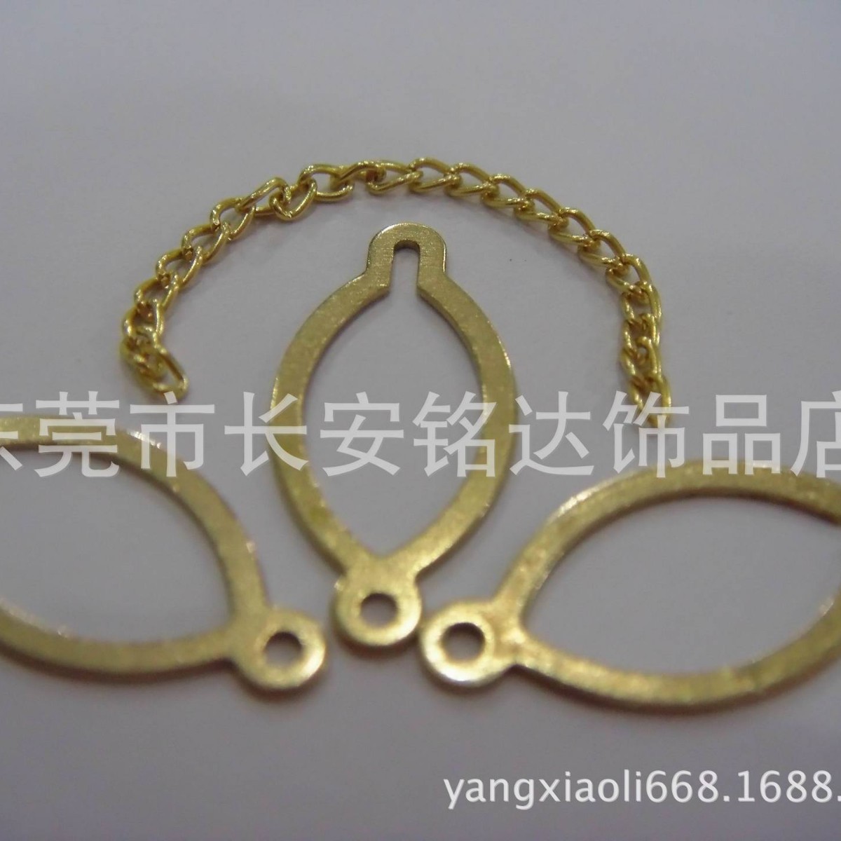 Manufacturer Production Tie Clip Accessories Lemon Slice Copper Sheet Copper Chain and Other Copper Accessories