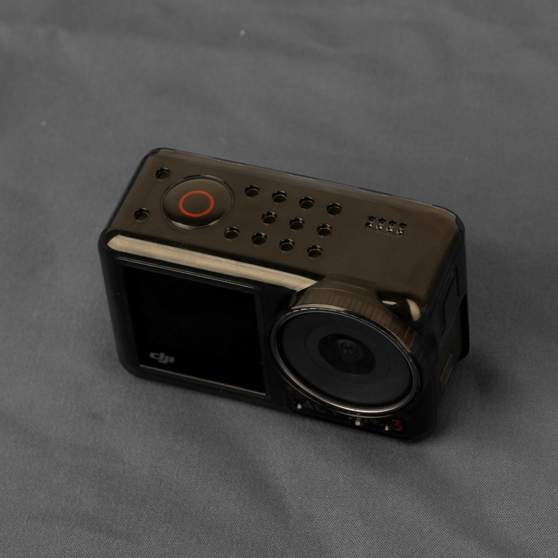 Suitable for ACTION4/3 camera protective cover all-inclusive anti-drop and dustproof scratch lens display transparent silicone cover