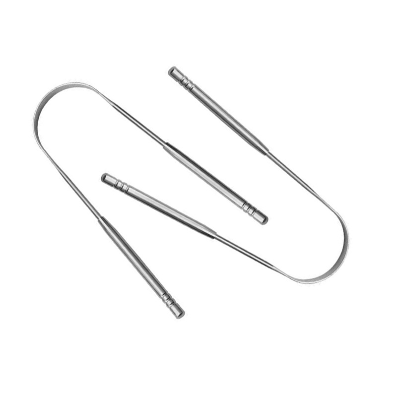 In stock oral tools tongue coating cleaner stainless steel tongue scraper tongue coating device open tongue scraping tongue brush tongue scraping board