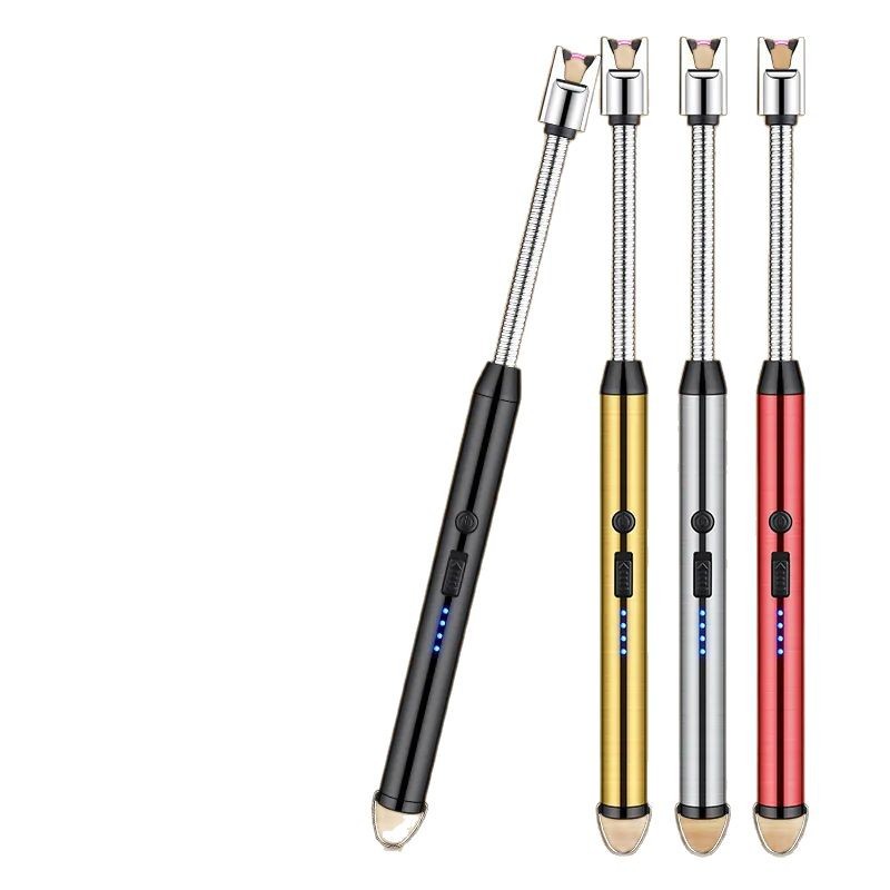 Pulse igniter extended charging household gas stove gas stove 2024 new windproof long handle lighter kitchen