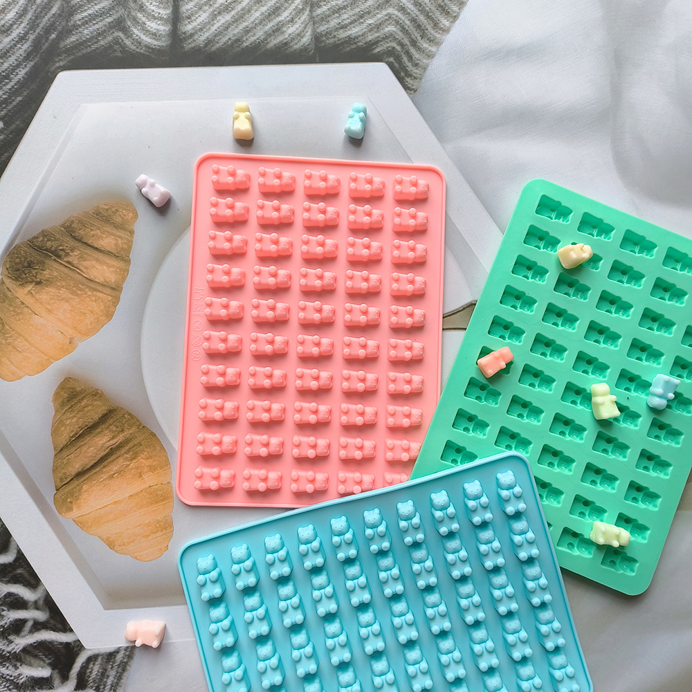 50 медведь 300 силиконовая форма для печенья шоколада DIY конфеты пудинга украшение торта кухонные принадлежности