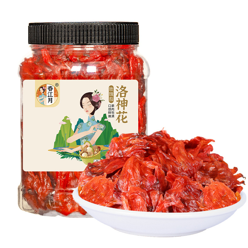 Roselle Fruit Preserves Canned Flower Preserves Candied Fruit Ready-To-Eat Roselle Dried Fruit Sour and Sweet Snacks Wholesale Dried Fruit