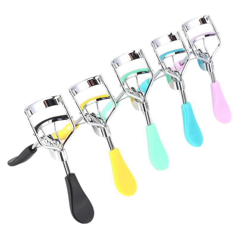 Color curling eyelash curler eyelash aid portable beauty tool duck tongue handle plastic wide angle eyelash curler