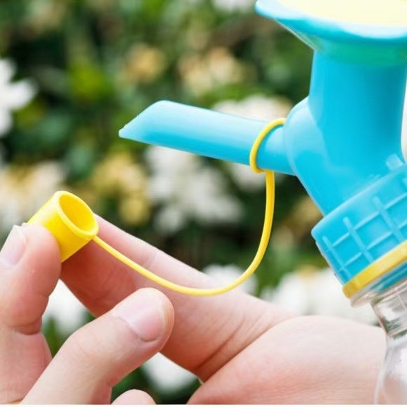Watering Bottle Sunflower Double-Head Shower Head Succulent Irrigation Tool Beverage Bottle Automatic Watering Flower Watering Device Gardening