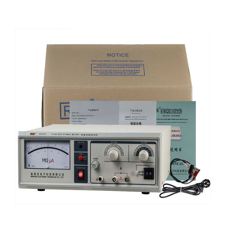 Rk2681A Insulation Resistance Tester Insulation Resistance Detector High Resistance Meter Insulation Resistance Tester