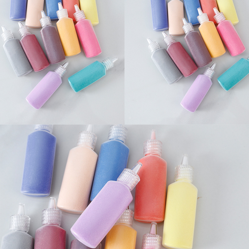 Colored Sand Children's Entertainment Dyeing Colored Sand Cloisonne Enamel Painting Fine Sand Performance Sand Painting Special Sand Wishing Sand Landscape Sand