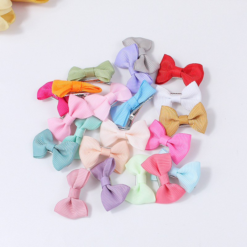 Cross-border small size Pet Hairpin 4cm Rib with Mini Bow Hairpin European and American Marzis Top Clip Hair Accessories