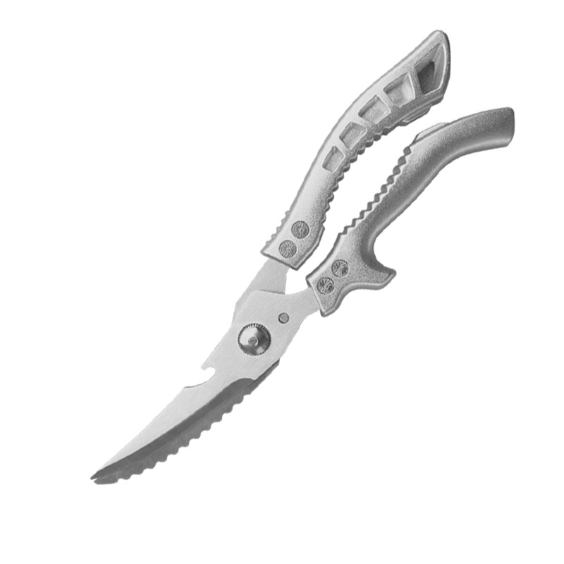 Stainless Steel Multi-function Strong Chicken Bone Shears Sharp Household Food Shears Dismantle Chicken Bone Fish Bone Kitchen Scissors