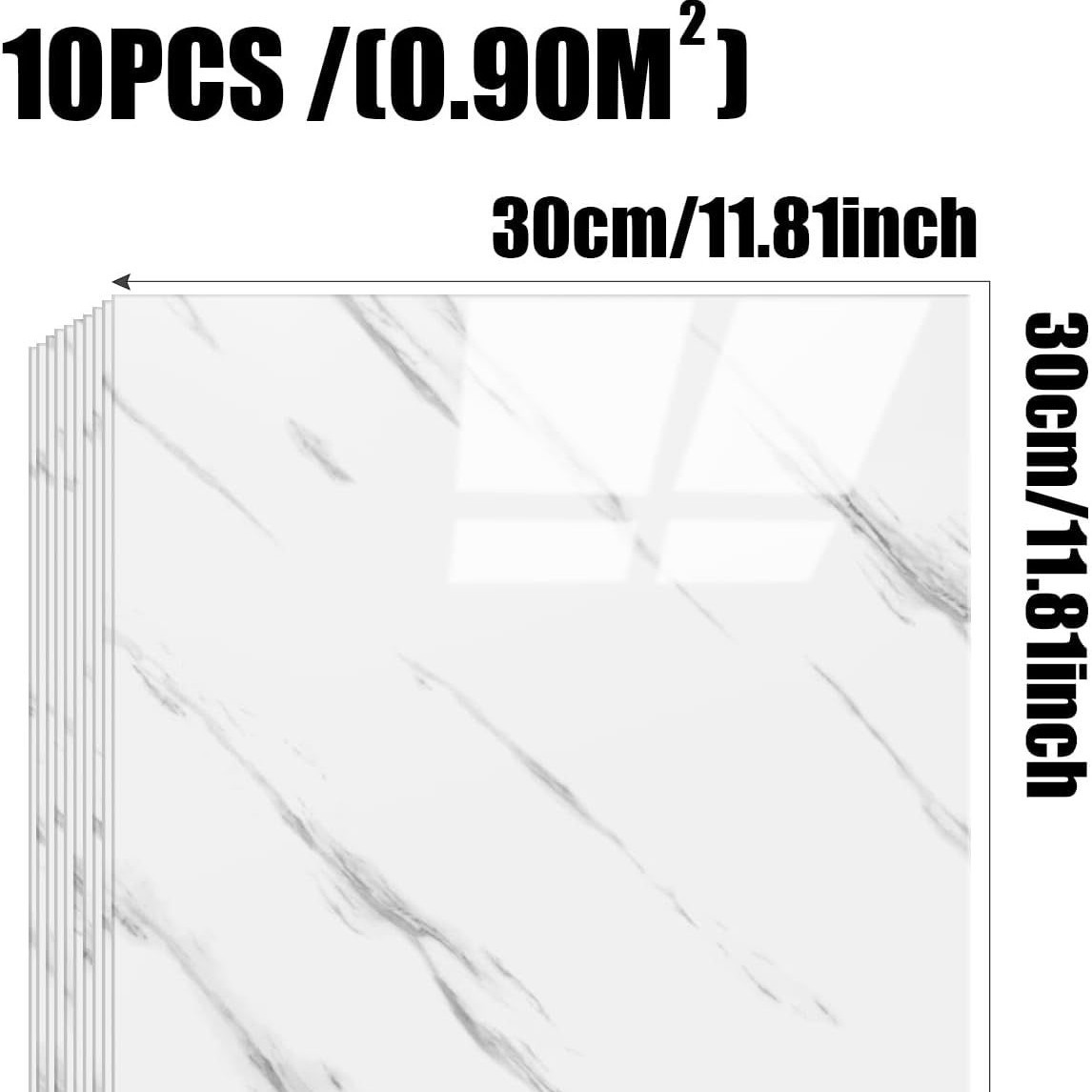 Cross-border foreign trade wholesale imitation ceramic tile wall stickers self-adhesive 3d three-dimensional aluminum-plastic board toilet kitchen renovation ugly wallpaper