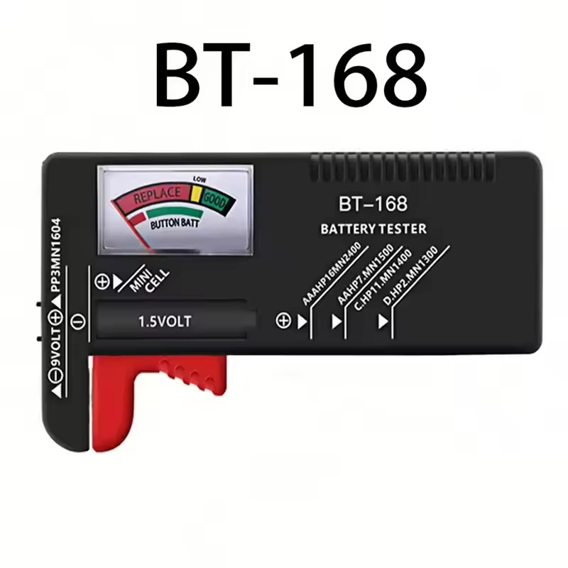 Battery Power Tester Digital Display Detection Display Bt-168D Can Measure No. 5 No. 7 Rechargeable Battery