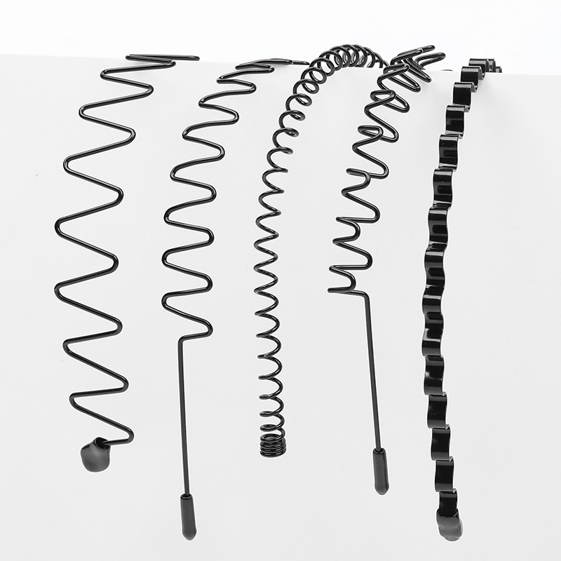 Men's Hair Band Wash Face Men's Fashionable Hair Band Invisible Pressed Hair Non-Slip Wave Head Band Tie Hair Bundle Sports Hair Stamp Headdress