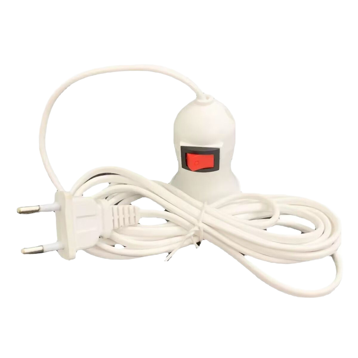 Foreign trade European gauge E27 screw with switch lamp cap with wire suspension 3/5/8/10 m power cord factory wholesale