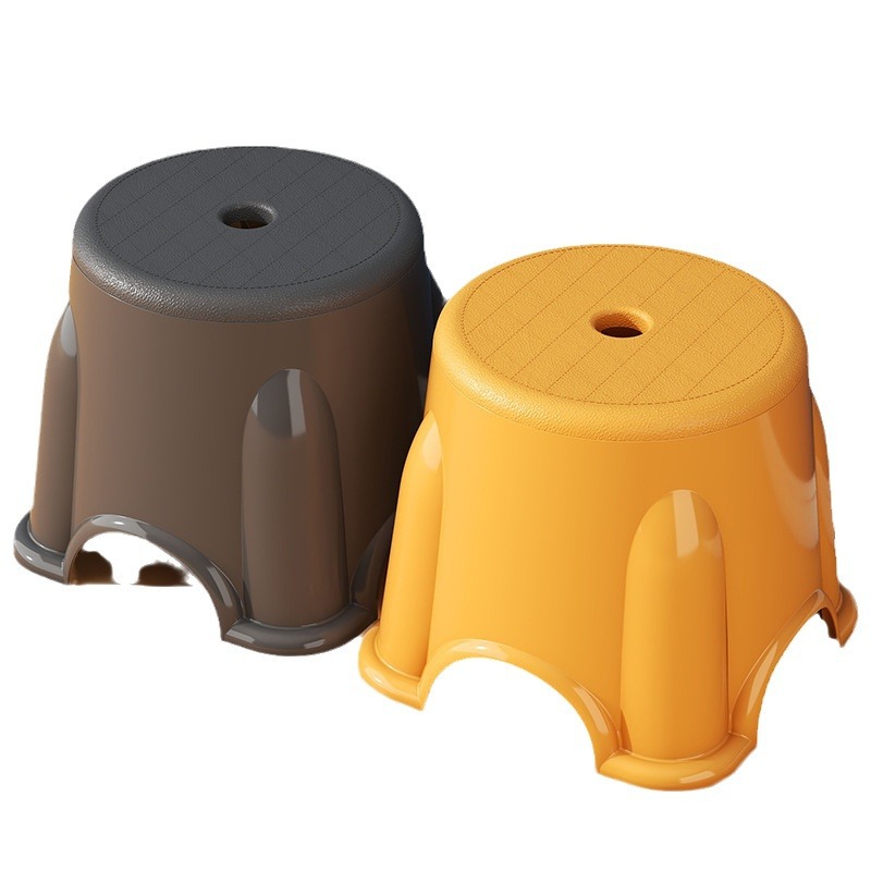 Plastic Low Stool Household Non-slip Children's Stackable Shoe-changing Stool Stall Camping Bench Multi-use Bathroom Mazar