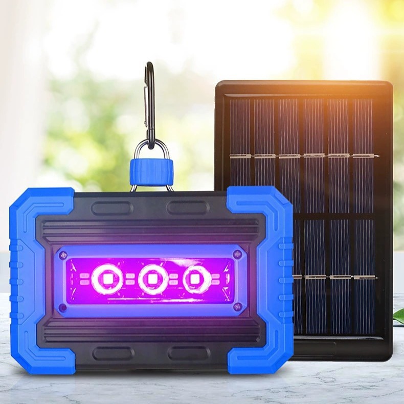 Two-in-one outdoor lighting solar lamp tool lamp portable tent hanging lamp multifunctional bright camping lamp